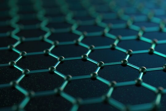 Graphene Molecular Structure Abstract Background Science Technology.
