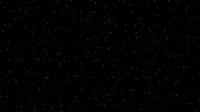 Snow Falling Animation on Dark Background, Realistic White Snowflakes Drifting Downward, Winter Weather Effect, Snowfall Overlay
