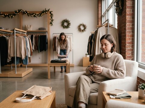 Sensory Friendly Accessible Holiday Shopping Experience in a Cozy Boutique