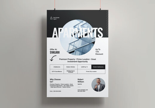 Creative Real Estate Poster Layout