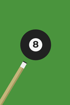 billiard ball vector illustration