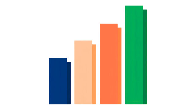 Colorful Ascending Bar Chart Icon