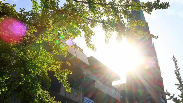 the city of viersen in germany 4k video