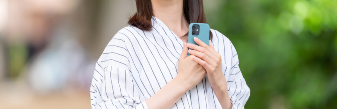 スマートフォン　女性