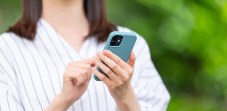 スマートフォン　女性