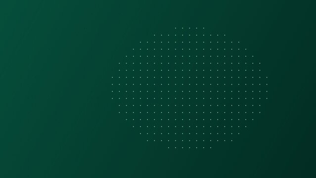 Subtle circular dot matrix pattern on a solid dark green background with background