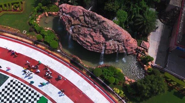 Prem Mandir Vrindavan- Aerial Drone View of Beautiful Temple in Vrindavan 