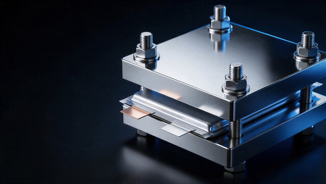 Solid-State EV Battery Cells pressure plate test fixture