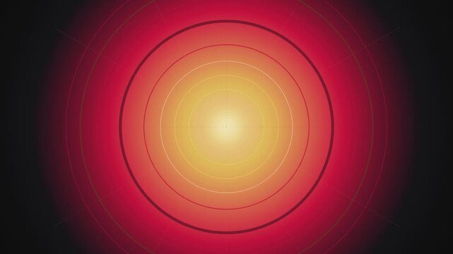 Radar HUD rings pulsating central light seamless loop background