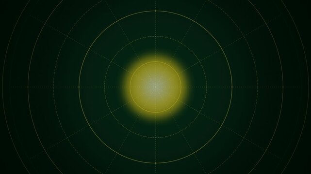 Radar targeting system glowing core seamless loop motion background