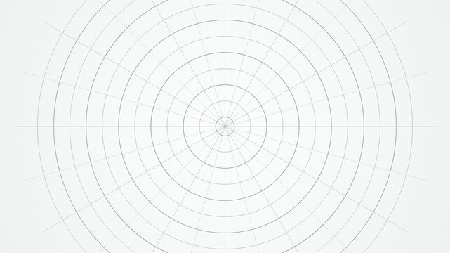Polar coordinate grid radial graph rotating seamless loop background