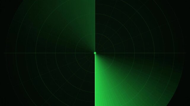 Radar screen sweep rotating seamless loop motion background
