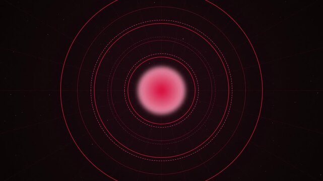 Pink radar scope glowing HUD core seamless loop motion background