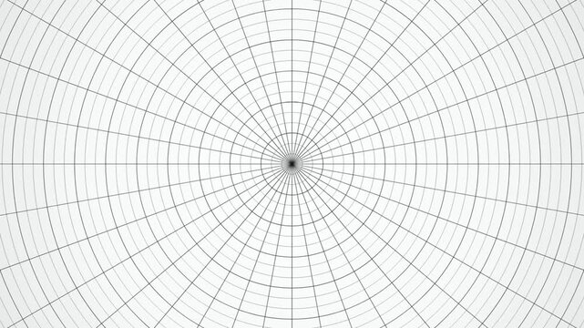 Polar coordinate vector grid zoom seamless loop motion background