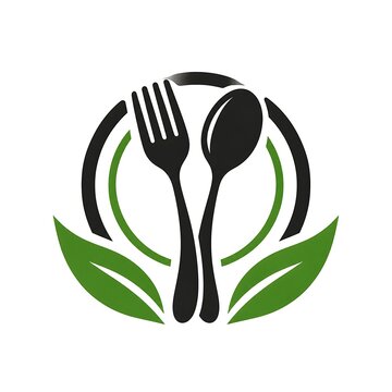 Minimal Premium Restaurant Logo Design With Elegant Plate Fork And Spoon Symbol For Modern Food Brand Identity, Luxury Dining Business, Cafe Branding And Hospitality Services
