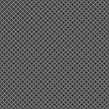 Seamless geometric pattern with interlocking grey circles and dark grey background