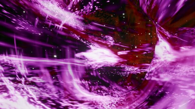Wormhole flight loop magenta warp energy swirl cosmic portal speed ideal for presentation backgrounds web headers social media posts music covers email promotions and digital design projects
