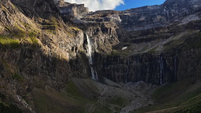 cirque de gavarnie landscape in the french pyrenees 