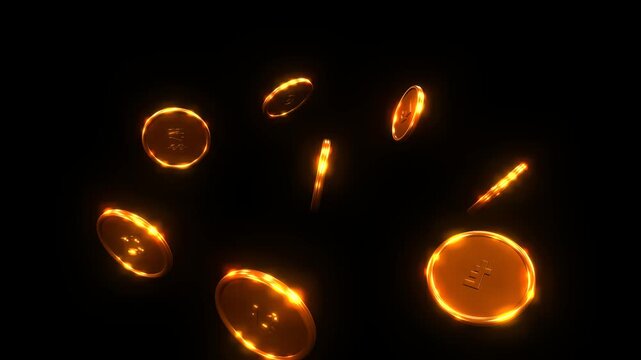 Eight golden forex currency coins form a cinematic orbital system, with the US dollar at the center and seven major currencies revolving around it. Metallic reflections and soft glow stand out against