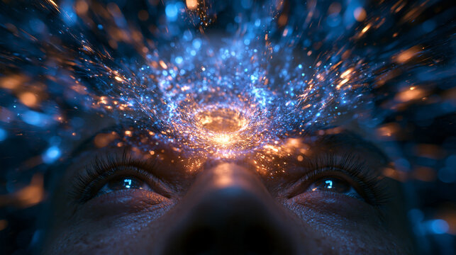 Consciousness and Mind Awakening with Cosmic Energy Light Burst