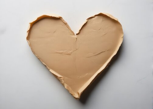 Paper torn in the shape of a heart