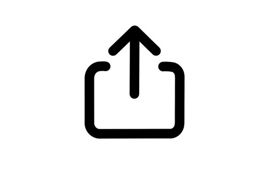 Share icon with an upward arrow out of a box