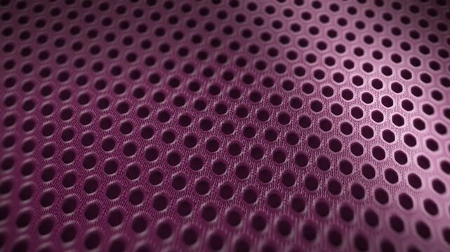 Athletic Jersey Mesh Fabric Macro with Sweeping Light Seamless Loop