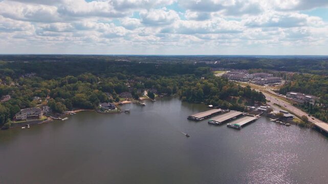 Rte 49 crosses Lake Wylie and from South Carolina into North Carolina