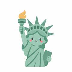 Minimalist Statue of Liberty Vector Art © wira