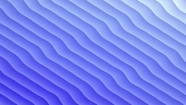 Soft blue gradient layered waves with gentle shadows, calm 3D layered abstract background, seamless 4K loop