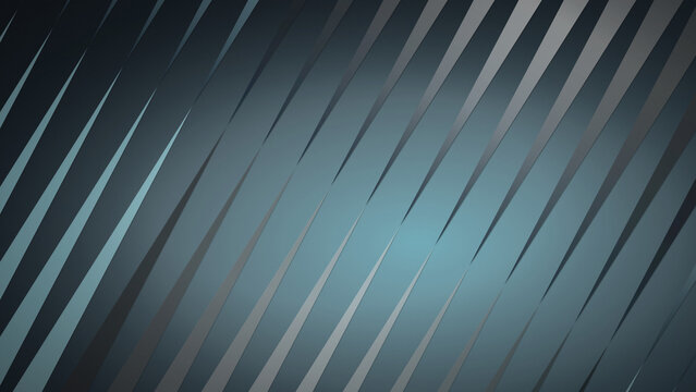 Abstract futuristic dark blue background with diagonal metallic lines and stripes pattern