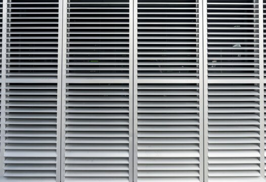 Aluminum Louvers Ventilation Grille Facade Background