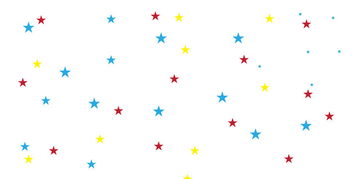 seamless pattern with ars shiny glittering on transparent background. Twinkle star vector confetti pattern.