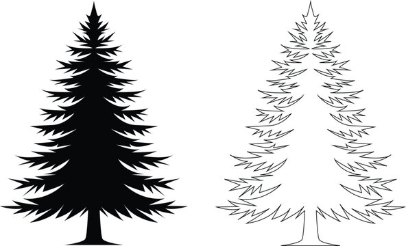Coniferous tree icons