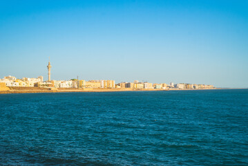 Beautiful view of new part of the city of Cadiz, one of the oldest cities in Europe © rastkobelic