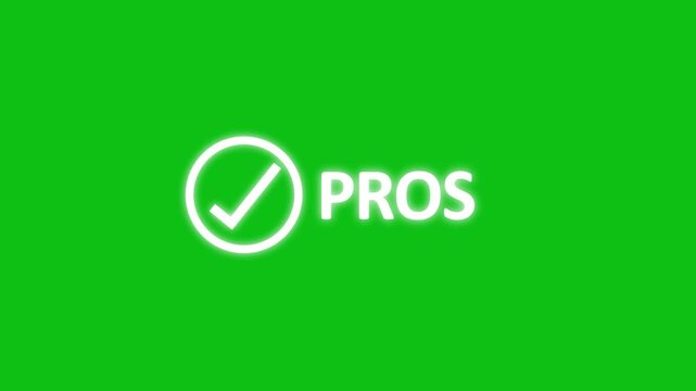 Woman Thinking on Pros and Cons, Decision-Making Concept. 3d render looped animation. Analysis, critical thinking. Strategy, comparison, pros and cons list,