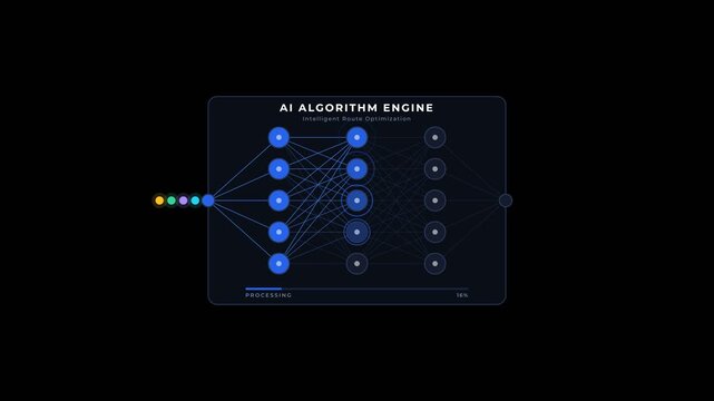 Artificial intelligence algorithm engine processing neural network data