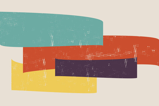Vibrant Retro Striped Background with Distressed Grunge Effect