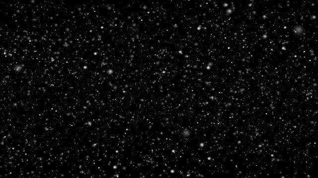 Falling Snow Overlay with Gentle Snowfall Particles for Winter Video Editing