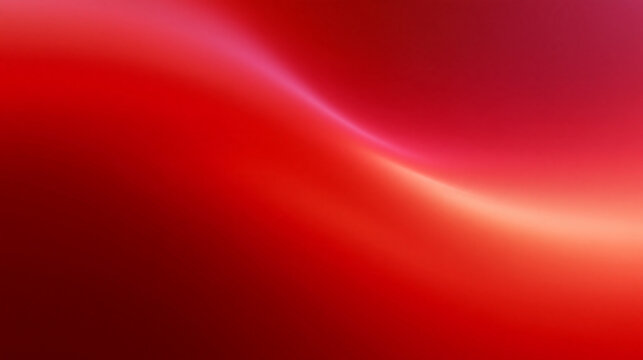Abstract Red Gradient Wave Background with Soft Glowing Light