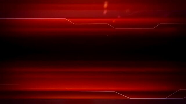 Abstract red digital technology circuit lines motion graphics video background