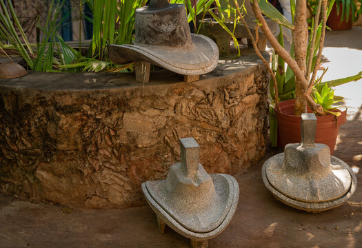 Hat making molds on display in Mexico