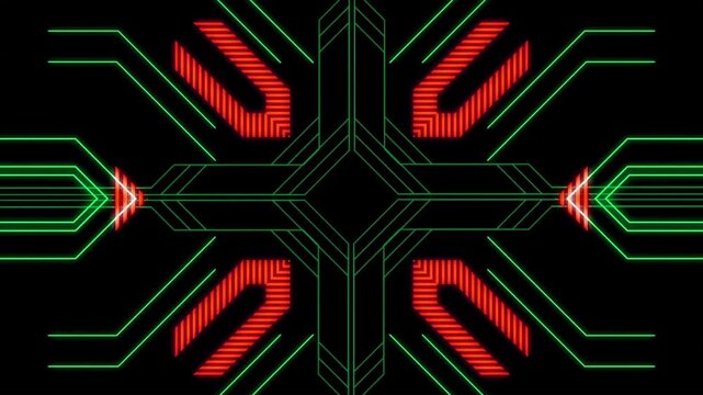 stract beautiful blue green neon light Journey through a glowing, high-speed cyber passage of endless data streams, radiant futuristic light trails, and mesmerizing multidimensional geometry.