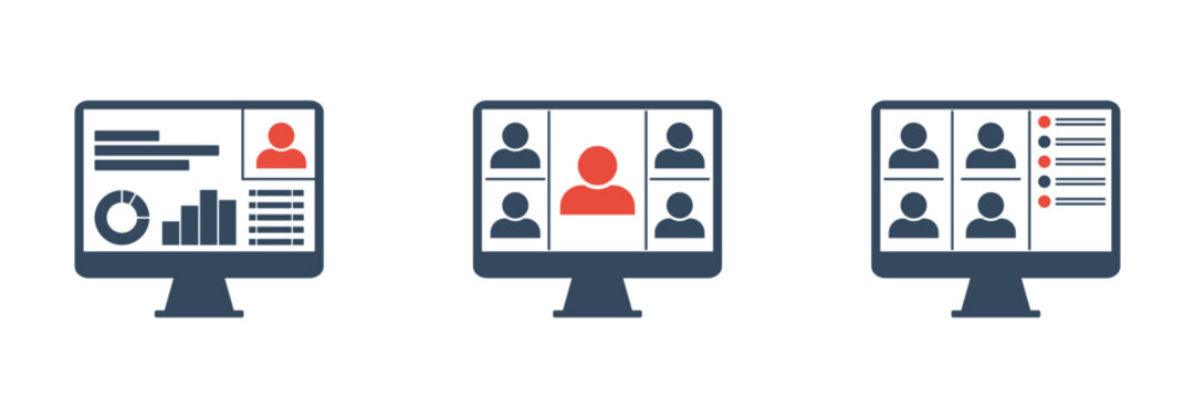 corporate education, annual report presentation, school distant teaching, online lesson or masterclass