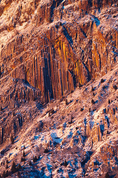 Basalt Columns at First Light
