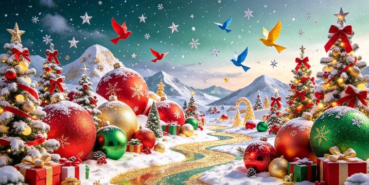 santa claus with gifts