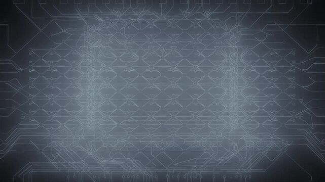 Futuristic abstract digital tunnel glowing with light rays for tech