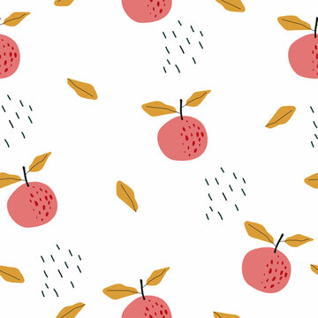 seamless pattern with fruits