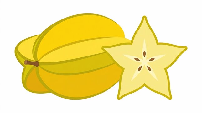 Starfruit vector icon