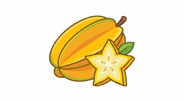 Starfruit vector icon